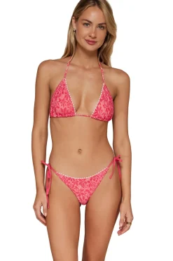 Pom Pom Triangle Bikini Top