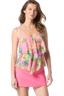 Portia Mesh Tankini Top