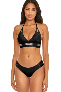 Ribbed Halter Bikini Top