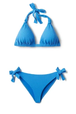 Riley Textured Halter Sliding Bikini Top