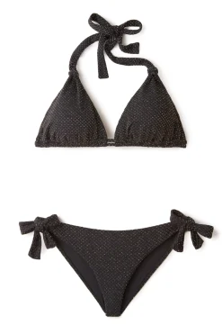 Riley Textured Halter Sliding Bikini Top
