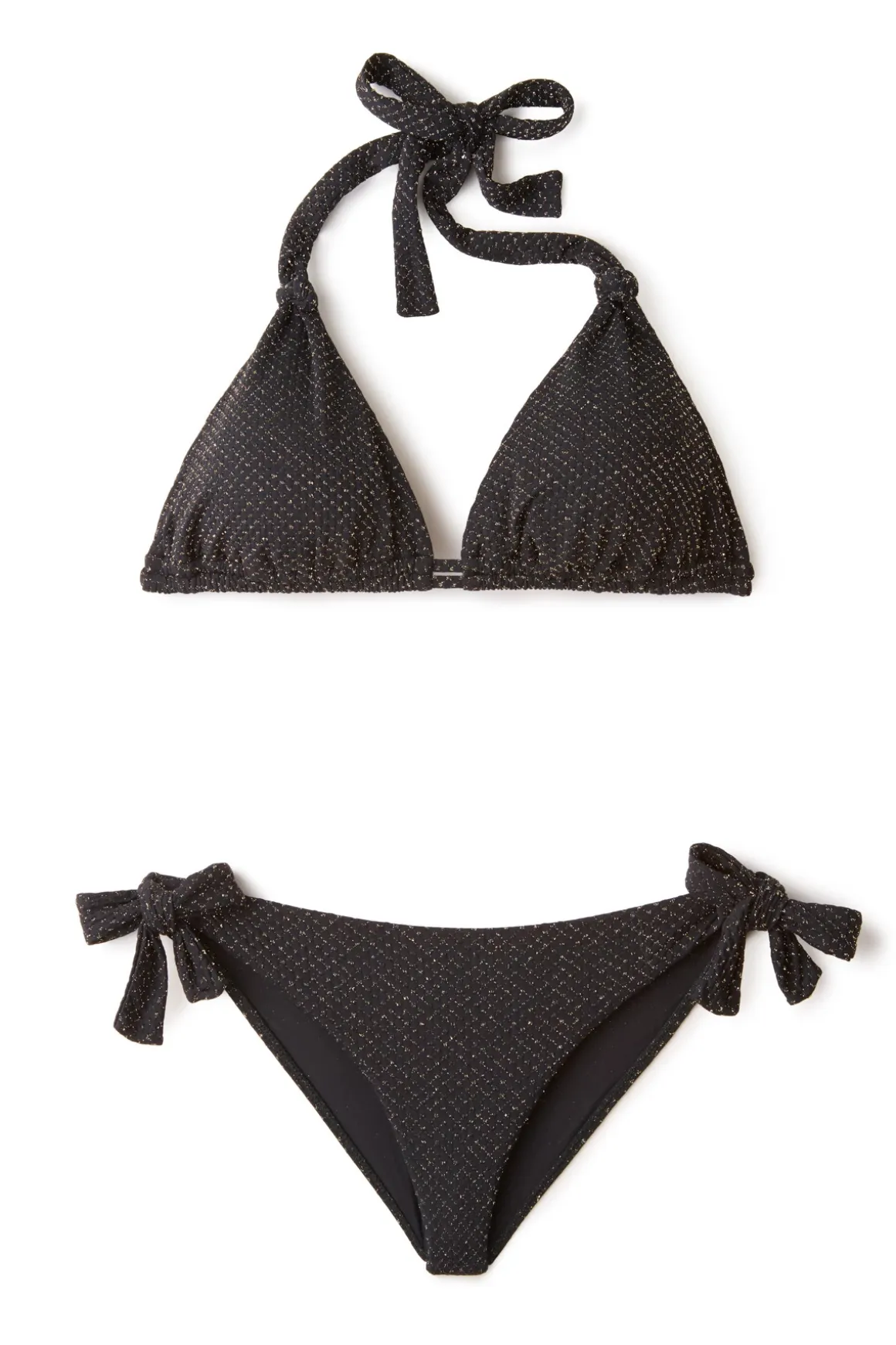 Riley Textured Halter Sliding Bikini Top