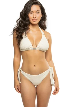 Riley Textured Halter Sliding Bikini Top