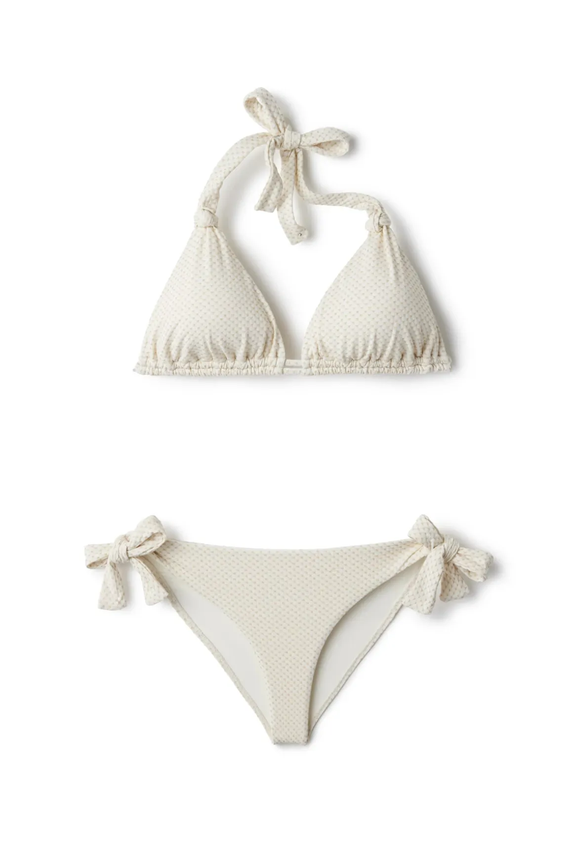 Riley Textured Halter Sliding Bikini Top