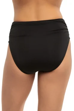 Ruched High Waist Bikini Bottom