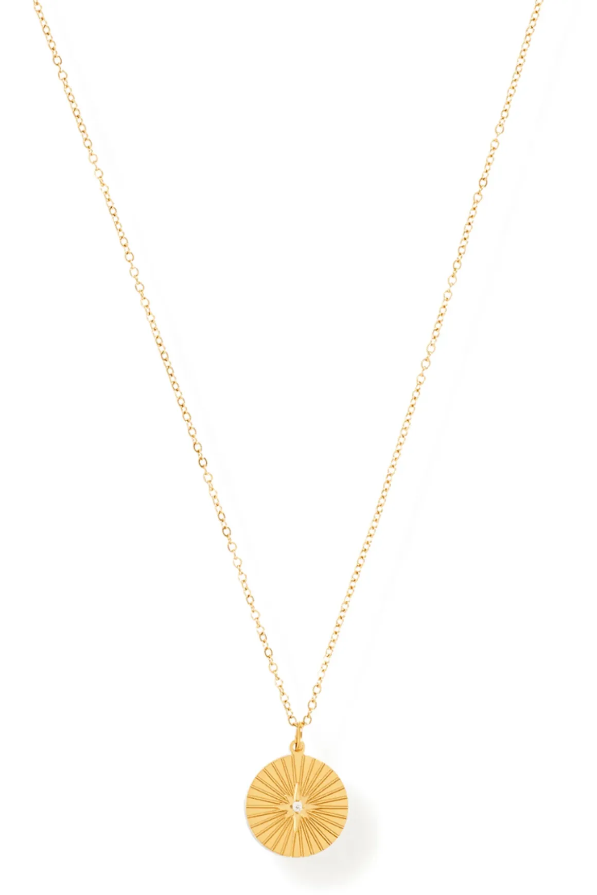 Rue Sunburst Disc Necklace