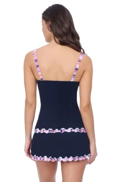 Ruffled Trim Tankini Top (E Cup)