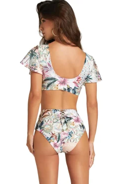 Ruffle Plunge Bikini Top