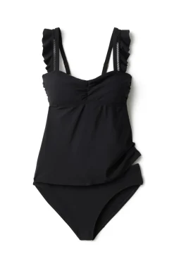 Ruffle Strap Tankini Top