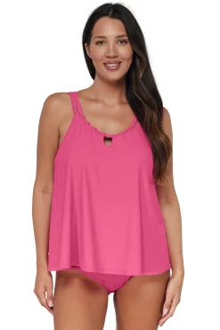 Sadie High Neck Tankini Top
