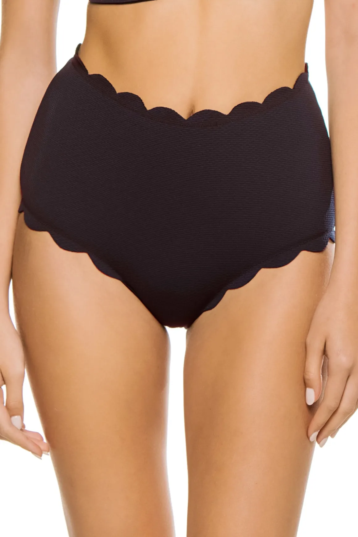 Santa Monica Scallop High Waist Bikini Bottom