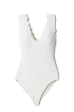 Scallop One Piece Swimsuit