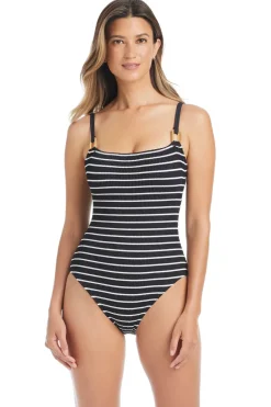 Scoop Neck One Piece Swimsuit