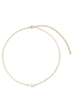 Shayla Dainty Pearl Choker Necklace