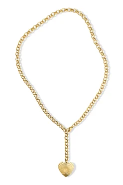 Shiloh Heart Lariat Necklace