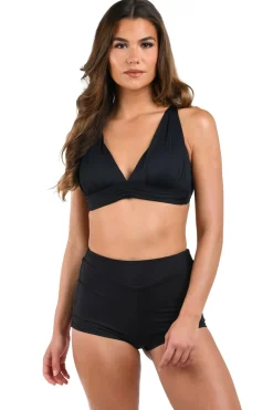 Shirred Band Bikini Top