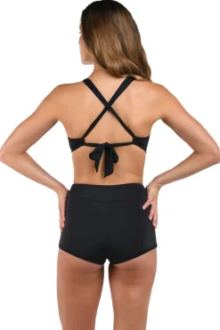 Shirred Band Bikini Top