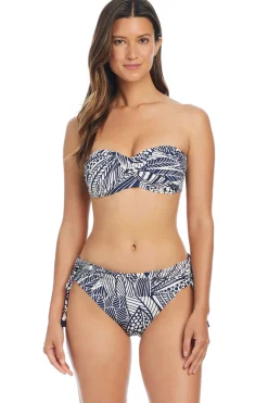 Shirred Bandeau Bikini Top