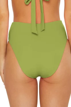 Shirred High Waist Bikini Bottom