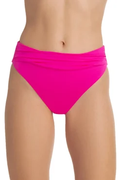 Shirred High Waist Bikini Bottom