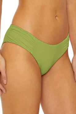 Shirred Tab Side Hipster Bikini Bottom