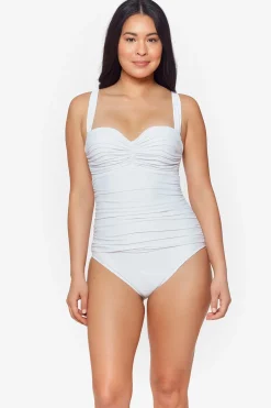 Shirred Underwire One Piece Swimsuit