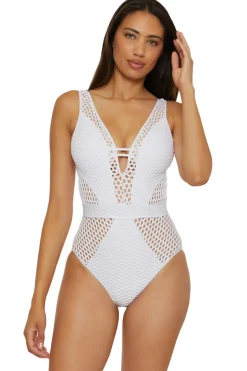Show & Tell Plunge One Piece Swimsuit