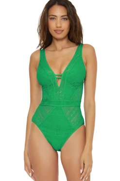 Show & Tell Plunge One Piece Swimsuit