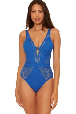 Show & Tell Plunge One Piece Swimsuit