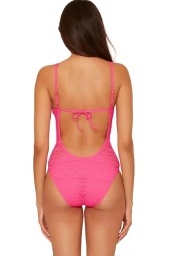 Show & Tell Plunge One Piece Swimsuit