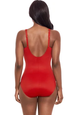Siren Underwire Surplice One Piece Swimsuit