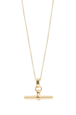 Small T-Bar Trace Chain Necklace