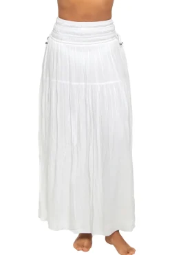 Smocked Maxi Skirt