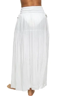 Smocked Maxi Skirt