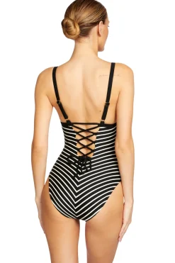 Square Neck One Piece Swimsuit