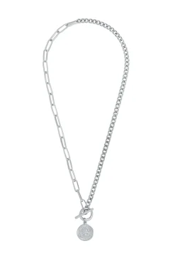 Stacie Toggle Chain Coin Necklace