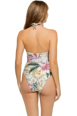 Strappy Bandeau One Piece Swimsuit