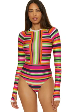 Stripe Long Sleeve Surfsuit