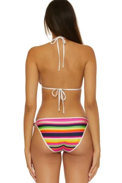 Stripe Triangle Bikini Top