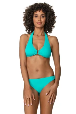 Textured Halter Bikini Top