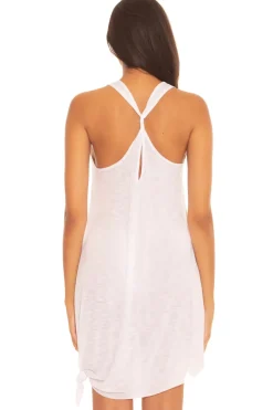 Tie Side Scoop Mini Dress