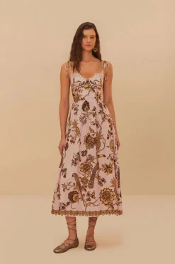 Tropical Landing Midi Dress