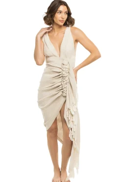 Tulum V-Neck Mid Dress