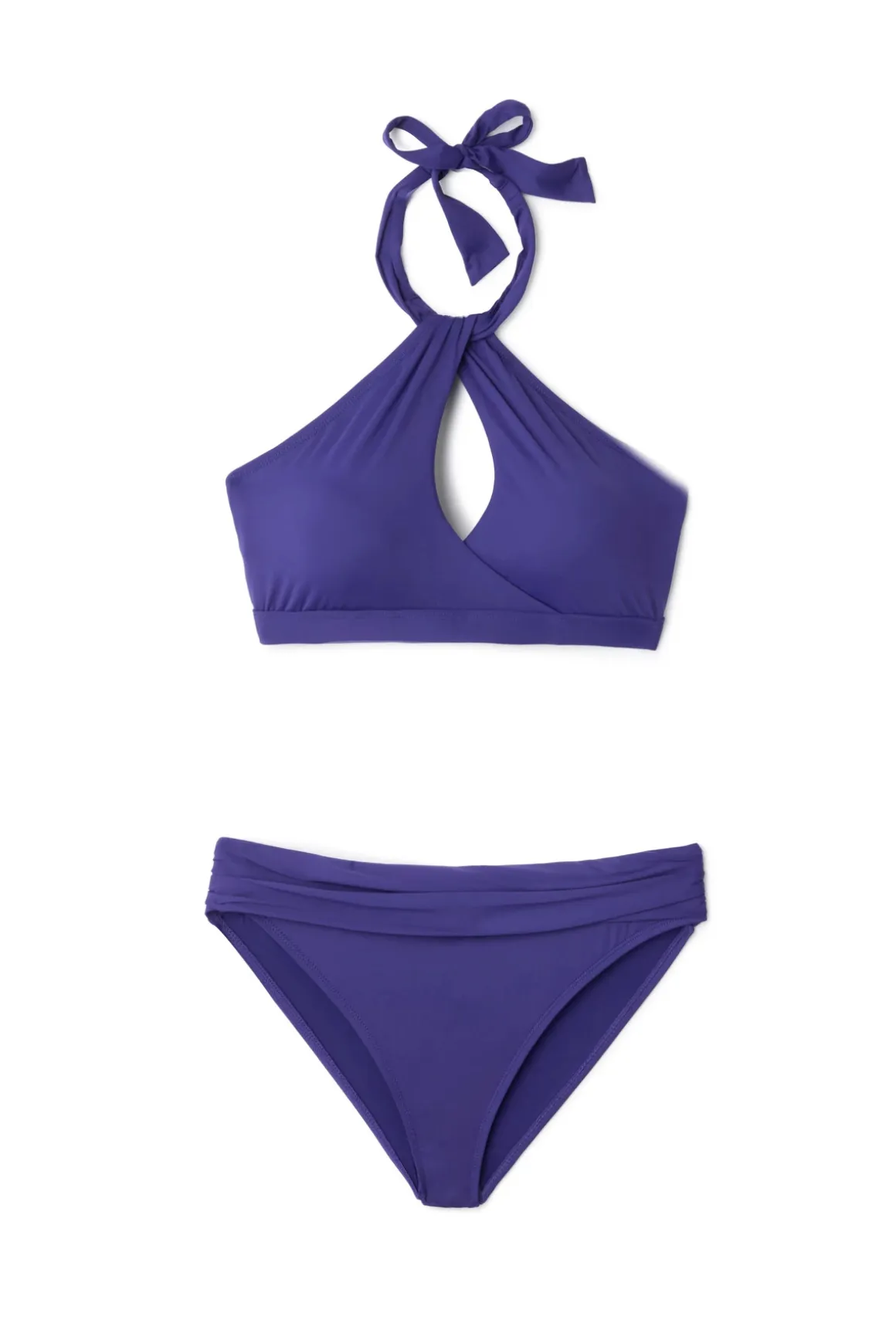 Twist High Neck Bikini Top