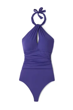Twist High Neck One Piece Swimsuit