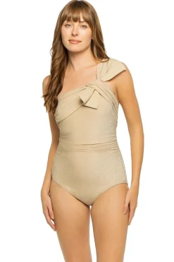 Underwire Asymmetrical One Piece Swimsuit