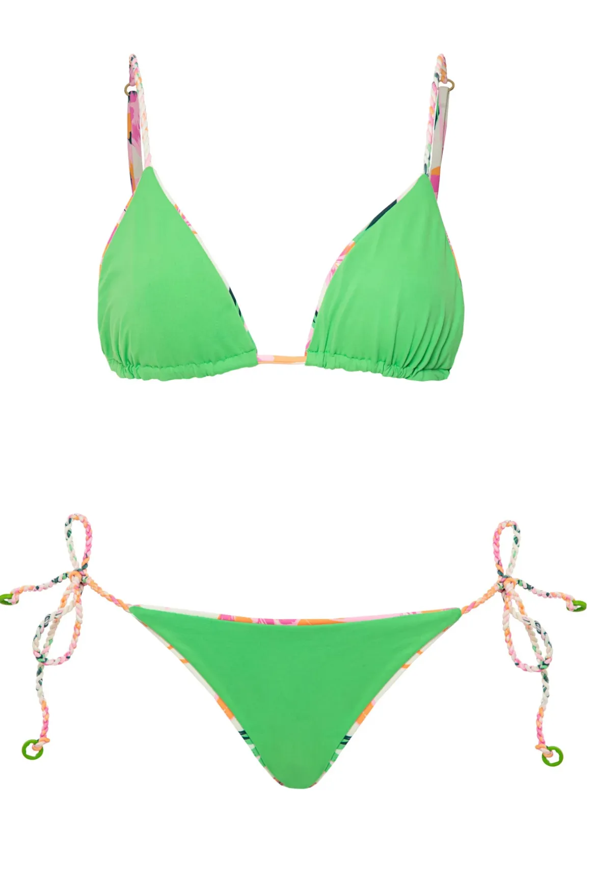 Upbraid Reversible Triangle Bikini Top