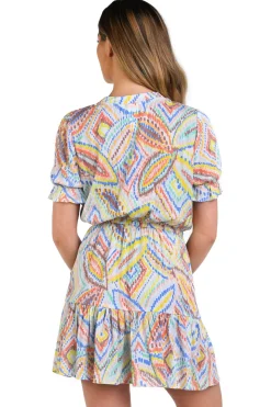 V-Neck Cover Up Mini Dress