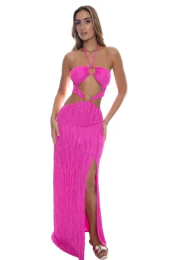 Wave Chaser Halter Maxi Dress