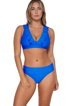Willa Wireless Bralette Bikini Top (D+ Cup)